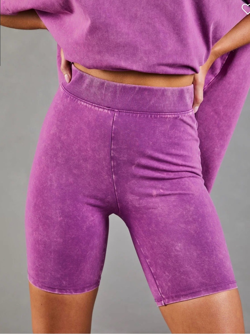 VICI High-Rise Purple Bike Shorts